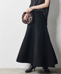 CHIC STYLE | 大きいサイズニットフレアロングスカートシックスタイル(スカート)