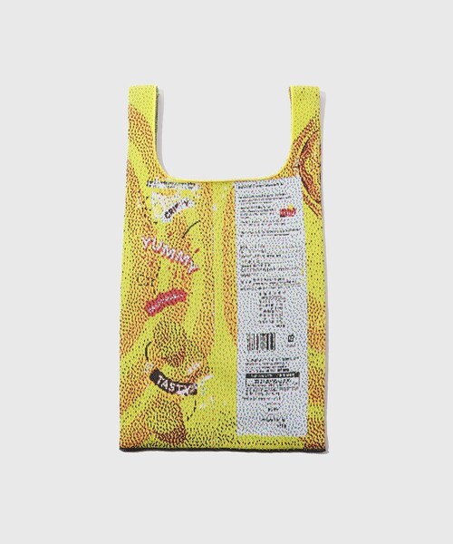 ADAM ET ROPE'（アダムエロペ）の「【TOLQ/トルク】Knit Snack Package Bag（トートバッグ・メンズ・イエロー・F）」の7枚目の写真