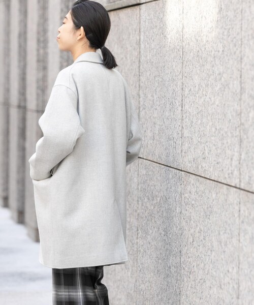 URBAN RESEARCH DOORS(アーバンリサーチドアーズ)の「FORK&SPOON チェスタージャケットコート(チェスターコート・レディース・BLACK/TOPGRAY/NUTSBROWN・1)」の21枚目の写真