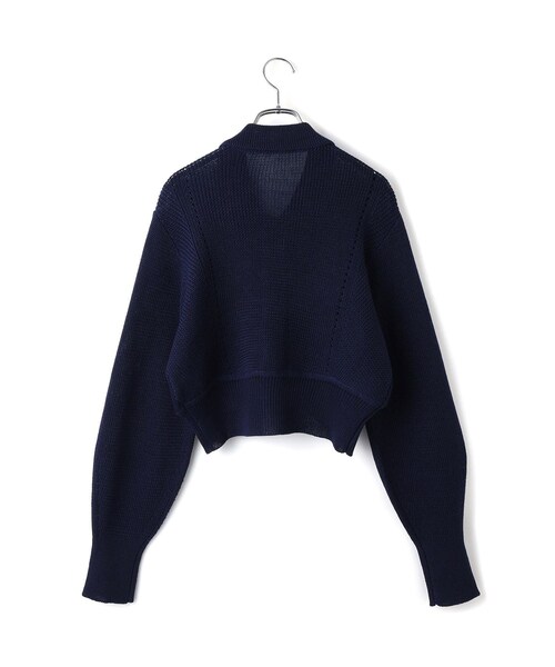 ADAM ET ROPE'(アダムエロペ)の「【WEB限定】ワイドリブヘムポロカーディガン(カーディガン/ボレロ・レディース・ネイビー/レッド系/ピンク・F)」の18枚目の写真