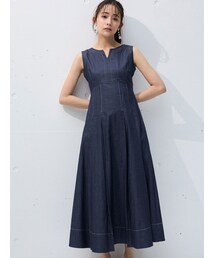 MERCURYDUO | バックシャンタイプライターワンピース(ワンピース)