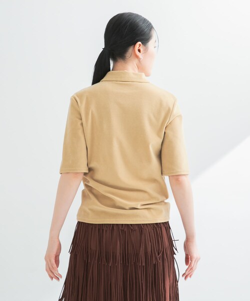 URBAN RESEARCH(アーバンリサーチ)の「パイルポロ衿カットソー(Tシャツ/カットソー・レディース・GRAY/YELLOW・FREE)」の21枚目の写真