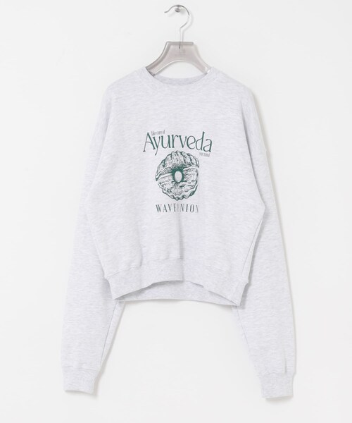 URBAN RESEARCH(アーバンリサーチ)の「『別注』WAVEUNION×URBAN RESEARCH SWEAT SHIRTS(スウェット・レディース・H GRAY/OATMEAL/NAVY・One)」の11枚目の写真