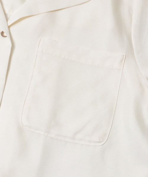 URBAN RESEARCH ROSSO（アーバンリサーチロッソ）の「キュプラ混ポケットデザインブラウス（シャツ/ブラウス・レディース・OFF/CHARCOAL/BORDEAUX・Free）」の6枚目の写真