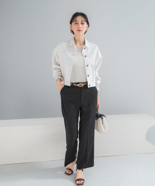 URBAN RESEARCH ROSSO（アーバンリサーチロッソ）の「デニムドルマンジャケット（デニムジャケット・レディース・WHITE/INDIGO・Free）」の5枚目の写真