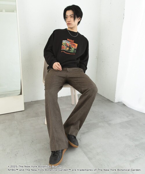 SENSE OF PLACE by URBAN RESEARCH（センスオブプレイスバイアーバンリサーチ）の「NYBG　クルーネックルーズスウェットB（スウェット・メンズ・BLUE/WHITE/BLACK・M/L）」の19枚目の写真