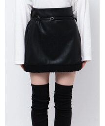 EMODA | フェイクレザーボアスカート(スカート)