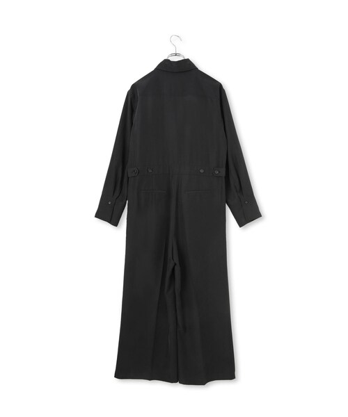 ADAM ET ROPE'（アダムエロペ）の「【サステナブル】ジャンプスーツ（つなぎ/オールインワン・レディース・ブラック/ベージュ・36/38）」の6枚目の写真