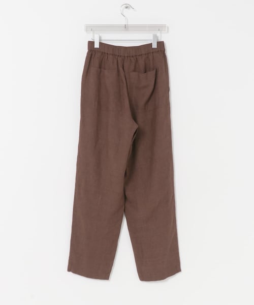 URBAN RESEARCH（アーバンリサーチ）の「YLEVE　LINEN POPLIN PANTS（その他パンツ・メンズ・011 SUMI/050 BROWN・3/4）」の13枚目の写真