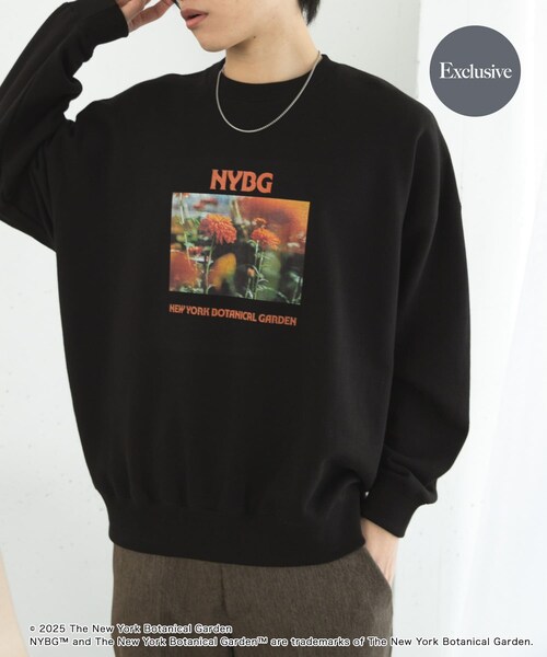 SENSE OF PLACE by URBAN RESEARCH（センスオブプレイスバイアーバンリサーチ）の「NYBG　クルーネックルーズスウェットB（スウェット・メンズ・BLUE/WHITE/BLACK・M/L）」の22枚目の写真