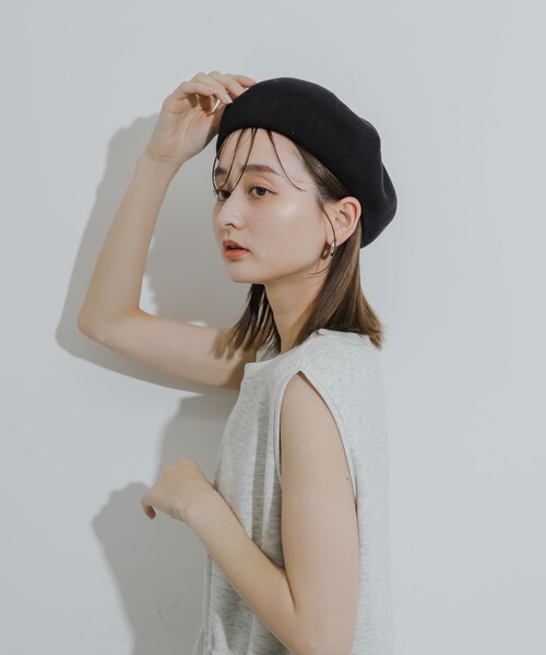 SENSE OF PLACE by URBAN RESEARCH（センスオブプレイスバイアーバンリサーチ）の「サーモベレー（ハンチング/ベレー帽・レディース・IVORY/BLACK・one）」の19枚目の写真