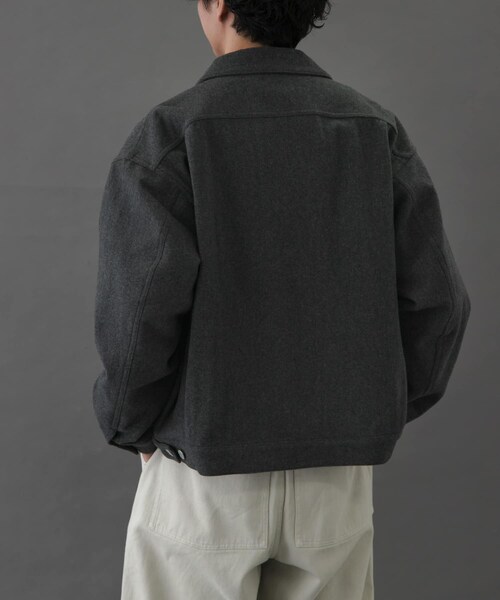 URBAN RESEARCH DOORS(アーバンリサーチドアーズ)の「FORK&SPOON ウールショートブルゾン(ブルゾン・メンズ・NAVY/CHARCOAL/BROWN・4/5)」の12枚目の写真