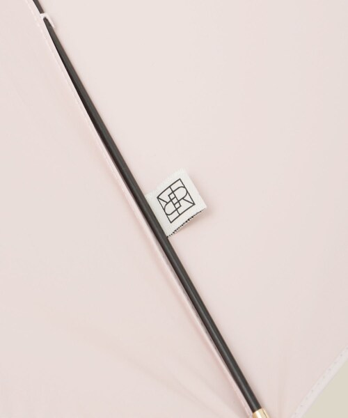 ROPE'（ロペ）の「【晴雨兼用・高機能】スライド式 ショートバンブーパラソル【UVカット/遮光・遮熱・防水効果】（長傘・レディース・ブラック/オフホワイト/ブルー系/ピンク系・F）」の17枚目の写真