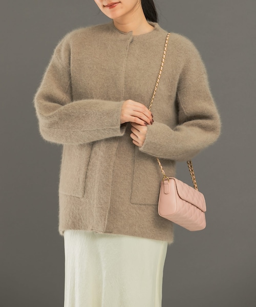 URBAN RESEARCH ROSSO（アーバンリサーチロッソ）の「エアリーニットジャケット（カーディガン/ボレロ・レディース・L/GRAY/YELLOW/MOCHA・FREE）」の20枚目の写真