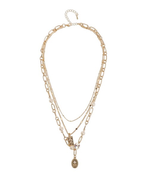 EVRIS（エヴリス）の「COIN MOTIF PEARL 3連ネックレス（ネックレス・レディース・シルバー/ゴールド・F）」の6枚目の写真