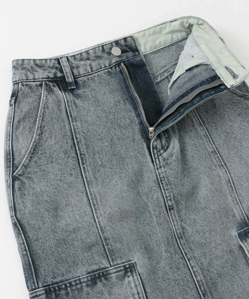 SENSE OF PLACE by URBAN RESEARCH（センスオブプレイスバイアーバンリサーチ）の「カーゴデニムスカート（デニムスカート・レディース・L.INDIGO/D.INDIGO・S/M）」の10枚目の写真