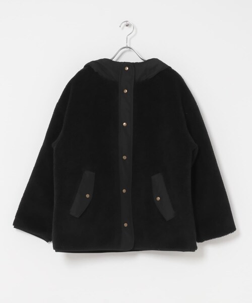 URBAN RESEARCH Sonny Label（アーバンリサーチサニーレーベル）の「リバーシブルボア撥水ショートコート（その他アウター・レディース・アイボリー/ブラック/チャコール・Free）」の22枚目の写真