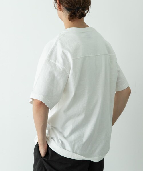 URBAN RESEARCH Sonny Label（アーバンリサーチサニーレーベル）の「『別注』Russell Athletic×Sonny Label　ナンバリングショートスリーブTシャツ（Tシャツ/カットソー・メンズ・オフ/キナリ/ブルー・M/L）」の15枚目の写真