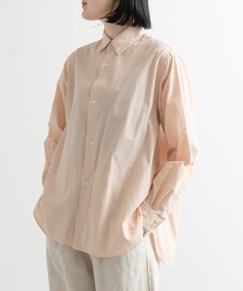 URBAN RESEARCH DOORS（アーバンリサーチドアーズ）の「UNIFY　製品染めシャツ（シャツ/ブラウス・レディース・SAXBLUE/PINKBEIGE・FREE）」の2枚目の写真