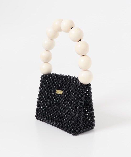 URBAN RESEARCH DOORS(アーバンリサーチドアーズ)の「TOOS WOOD BALL HANDBAG(ハンドバッグ・レディース・BLACK・One)」の4枚目の写真
