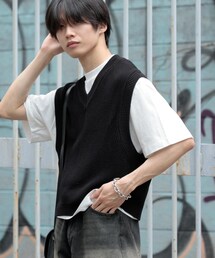 SENSE OF PLACE by URBAN RESEARCH | アゼアミクロップドニットベスト(ベスト)