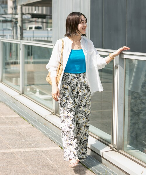 ITEMS URBANRESEARCH（アイテムズ アーバンリサーチ）の「リップルバッククロスキャミソール（キャミソール・レディース・TRQ/BLK/GREGE/RED/WHT・FREE）」の15枚目の写真