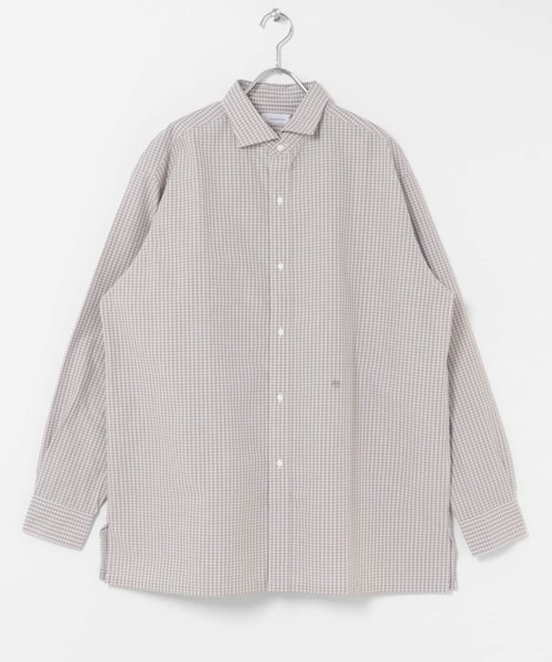 EKAL（エカル）の「nanamica　Micro Plaid Wind Shirts（シャツ/ブラウス・メンズ・Gray(H)/Navy(N)・M/L）」の3枚目の写真