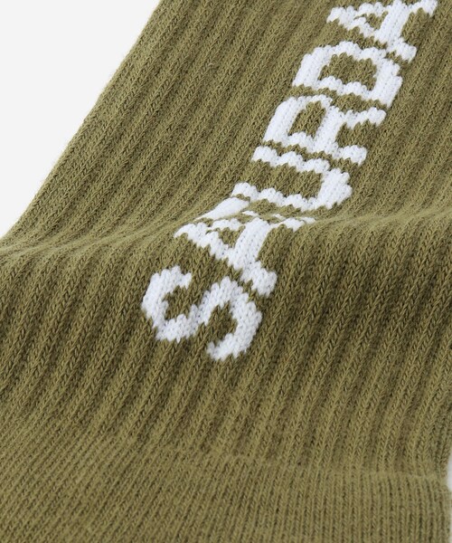 Saturdays NYC(サタデーズ ニューヨークシティ )の「Logo Sock(ソックス/靴下・メンズ・オリーブ/ブラック/ホワイト・F)」の7枚目の写真