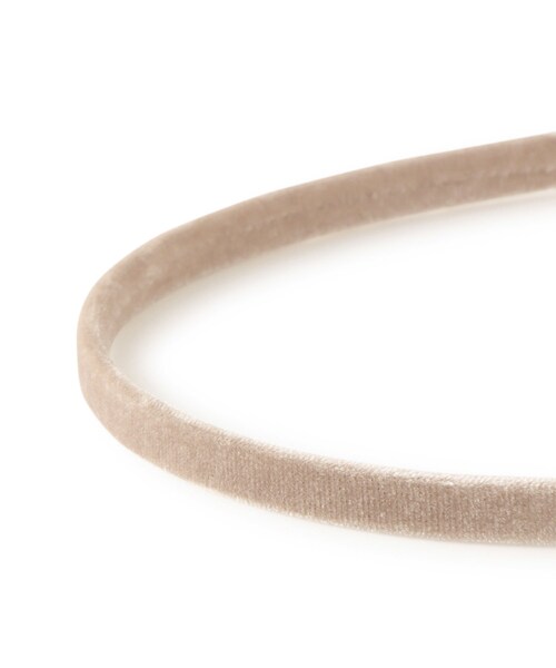 ROPE' PICNIC（ロペピクニック）の「ベルベットスリムカチューシャ（カチューシャ・レディース・ブラック/ベージュ系・F）」の10枚目の写真