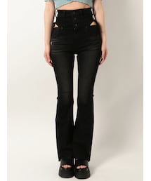 EMODA | サイドストリングハイウエストパギンス(デニムパンツ)