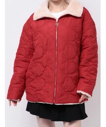 CALNAMUR | 2WAY RIBBON&FAUX FUR QUILTING COAT(その他アウター)