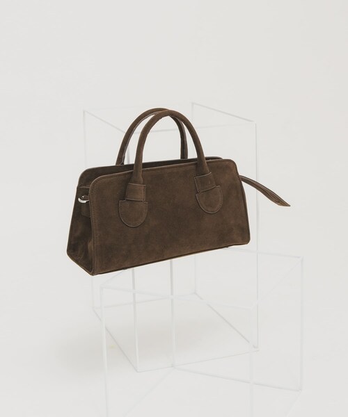 KBF（ケイビーエフ）の「ワイドデザインボストンBAG（ボストンバッグ・レディース・BLACK/D.BROWN・One）」の2枚目の写真