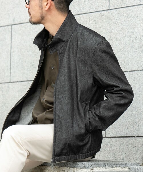 URBAN RESEARCH ROSSO（アーバンリサーチロッソ）の「『WEB限定』デニムスタンドブルゾン（ブルゾン・メンズ・INDIGO/BLACK/D.BLACK・M/L）」の6枚目の写真