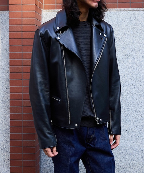 ADAM ET ROPE'（アダムエロペ）の「【HEUGN/ユーゲン】Luther RIDERS（ライダースジャケット・メンズ・ブラック・2/3/4/F）」の12枚目の写真