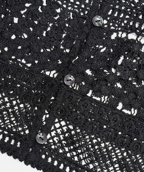 ROPE' PICNIC（ロペピクニック）の「【KIDS/キッズ】フロントボタンレースジレベスト/リンクコーデ（ベスト・キッズ・ブラック/ホワイト・L/M/S）」の21枚目の写真