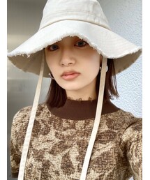 EMODA | フリンジ2WAYワイドハット(ハット)