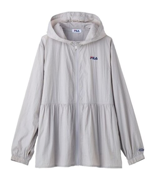 nissen（ニッセン）の「FILA はっ水UV加工ワッシャーパーカー（パーカー・レディース・ネイビー/ラベンダー/ライトグレー・M/L/LL/3L）」の5枚目の写真