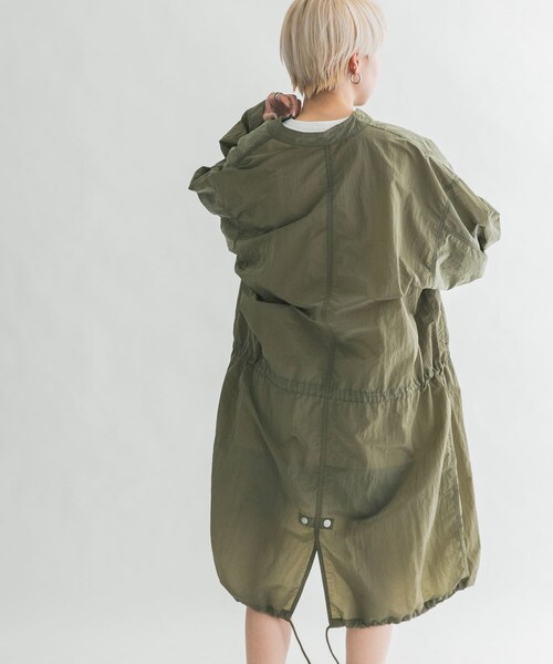 KBF（ケイビーエフ）の「ナイロンモッズコート（モッズコート・レディース・OFF/D.KHAKI・one）」の20枚目の写真