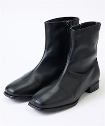 nissen | 【ゆったり幅広】la farfa SHOES(ラファーファシューズ)スクエアトゥストレッチブーツ(ワイズ4E)(ブーツ)