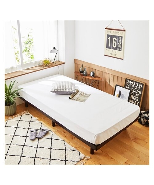 nissen（ニッセン）の「高さが変えられる天然木パイン材すのこベッド（家具・メンズ・ナチュラル/ブラウン/ホワイトウォッシュ・1=シングルフレームのみ/2=セミダブルフレームのみ/3=ダブルフレームのみ/4=シングル ポケットコイルマット付/5=セミダブル ポケットコイルマット付/6=ダブル ポケットコイルマット付）」の11枚目の写真