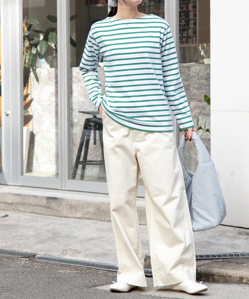 URBAN RESEARCH DOORS(アーバンリサーチドアーズ)の「FORK&SPOON フレンチドリルピグメントチノパンツ(チノパンツ・レディース・IVORY/BEIGE・1/2)」の9枚目の写真