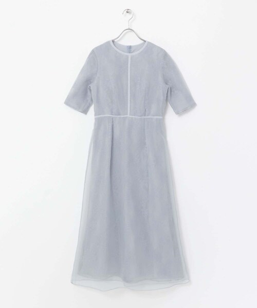 URBAN RESEARCH ROSSO（アーバンリサーチロッソ）の「kaene　シアーレースパイピングドレス（ワンピース・レディース・sax/bk・38）」の19枚目の写真