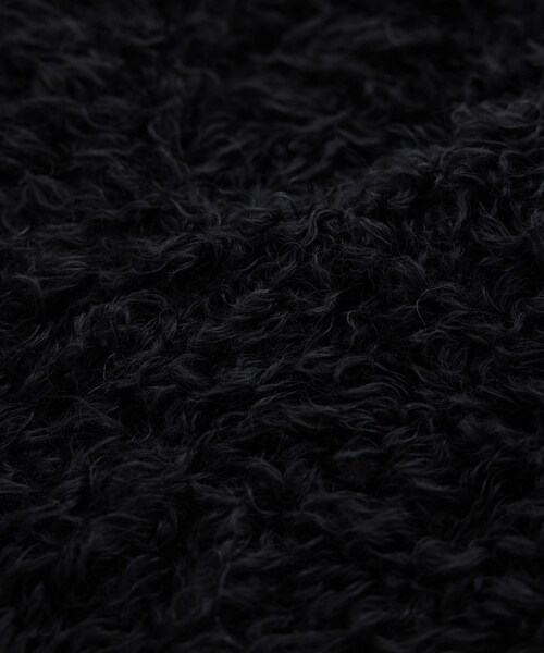 ADAM ET ROPE'(アダムエロペ)の「カーリーモヘアクロップドベスト(ベスト・レディース・ブラック/オフホワイト・F)」の21枚目の写真