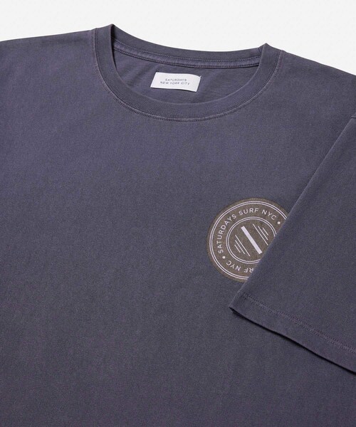 Saturdays NYC(サタデーズ ニューヨークシティ )の「Pigment Circle Tee(Tシャツ/カットソー・メンズ・ブラック/パープル/ホワイト・S/XL/M/L)」の18枚目の写真