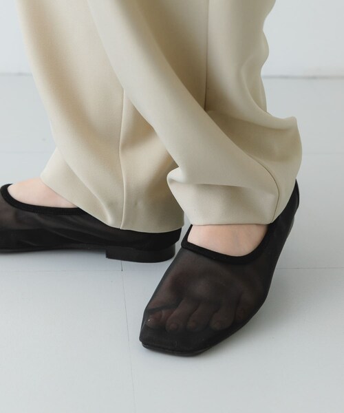 RODE SKO（ロデスコ）の「『MADE IN JAPAN』シアーフラットシューズ（バレエシューズ・レディース・BLACK/BEIGE/WHITE・36/37/38）」の21枚目の写真