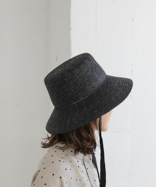 URBAN RESEARCH DOORS（アーバンリサーチドアーズ）の「リボン麦わら帽子（ハット・レディース・BLACK/BROWN・one）」の3枚目の写真