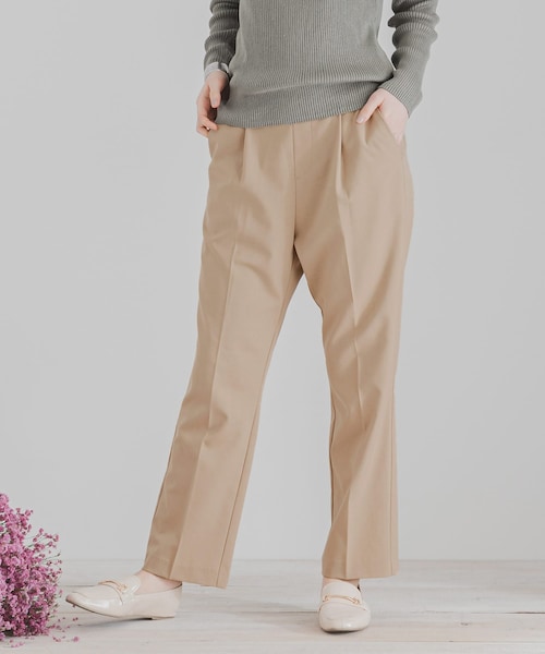 SENSE OF PLACE by URBAN RESEARCH(センスオブプレイスバイアーバンリサーチ)の「CARREMANテーパードパンツ(その他パンツ・レディース・BEIGE/BLACK/L.GRAY/BEG×BRN・XS/S/M/L)」の3枚目の写真