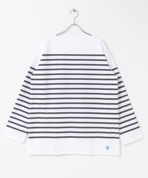 かぐれ（カグレ）の「ORCIVAL　BOAT NECK LONG-SLEEVE PULLOVER（Tシャツ/カットソー・レディース・BLUE/STEEL GREY・6）」の17枚目の写真