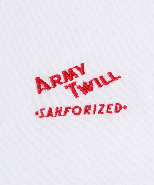 URBAN RESEARCH Sonny Label（アーバンリサーチサニーレーベル）の「ARMY TWILL　PRINT HSTEE TAG（Tシャツ/カットソー・メンズ・WHITE/CHARCOAL/PINK・M/L）」の12枚目の写真