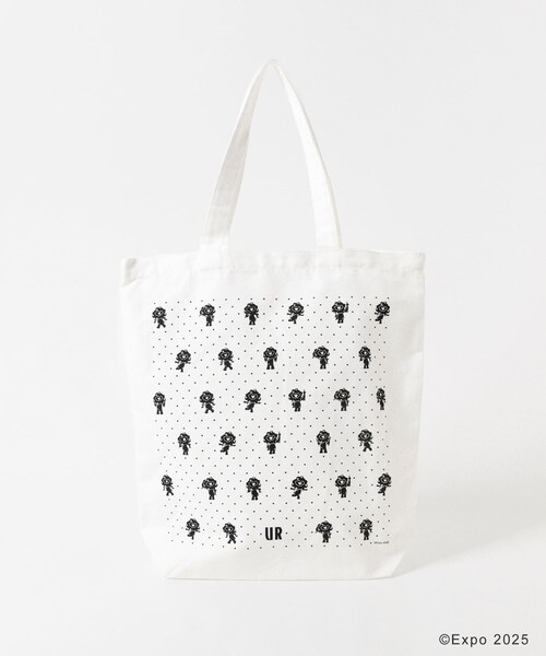 THE GOODLAND MARKET（ザグッドランドマーケット）の「EXPO2025 TOTE-DOT M（トートバッグ・レディース・WH/BK・M）」の6枚目の写真
